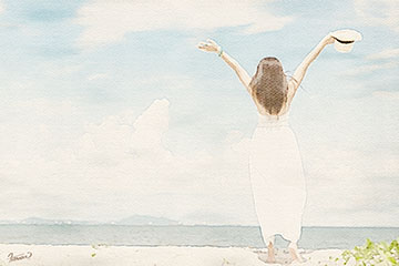 Donna Darkwolf Greets the Sea