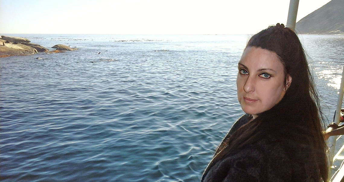 Donna Darkwolf cruising around Seal Island. Hout Bay.