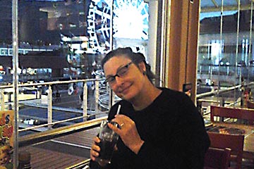 Donna at Santa Anna Spur. V and A Waterfront