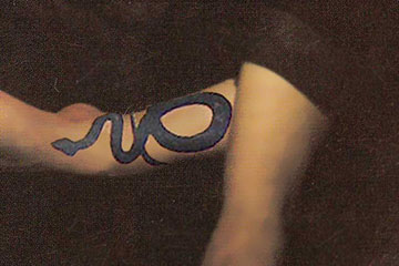 Donna Darkwolf's Uraeus Egyptian Serpent tattoo