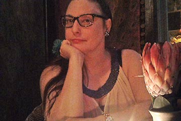Donna Darkwolf dining at Kloof Street House.